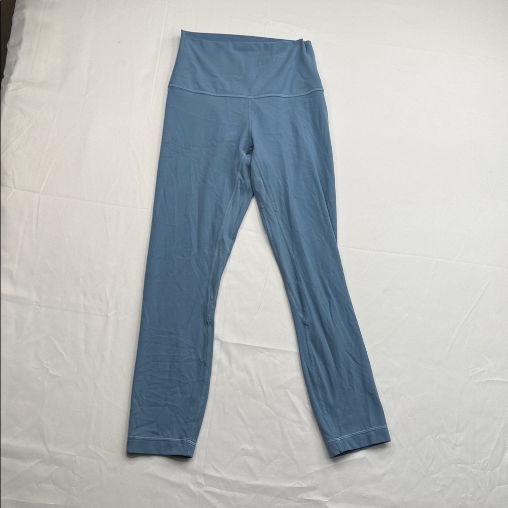 Lululemon Align HR Crop LW6BGJS Size 4 Blue Classic Athleisure leggings
